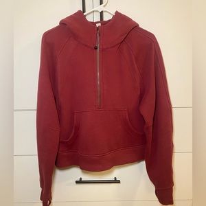Lululemon Oversized Cropped Scuba Hoodie 1/2 zip